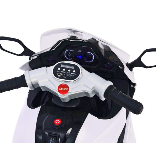 1200 Kids Electric 3 Wheels 2 Battery Kids Ride On Motorcycle(Blue) - Image 2