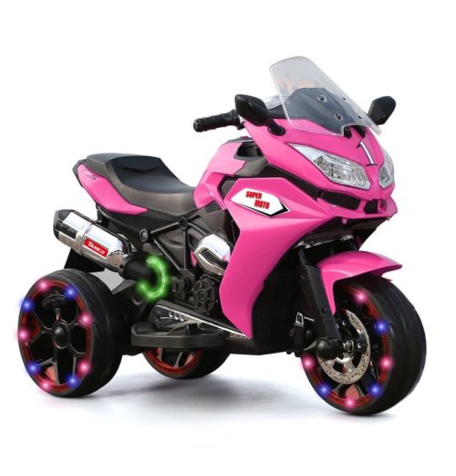 1200 Kids Electric 3 Wheels 2 Battery Kids Ride On Motorcycle(Blue) - Image 3