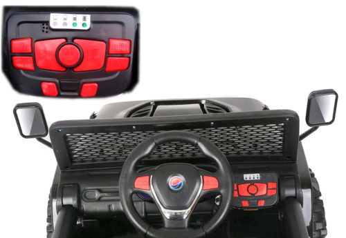 S2388-Kids ride On Car 12V 2.4G Remote Control Jeep-(Black) - Image 4