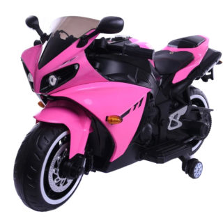 T-1 Kids Electric Motorcycle Kids Ride On Motorcycle 12V (Pink)